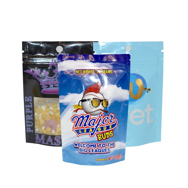 অস্বচ্ছ কালো স্ট্যান্ড আপ জিপার ব্যাগগুলি ক্রেটম ক্যাপসুলের জন্য হালকা বাধা ডাইপ্যাক