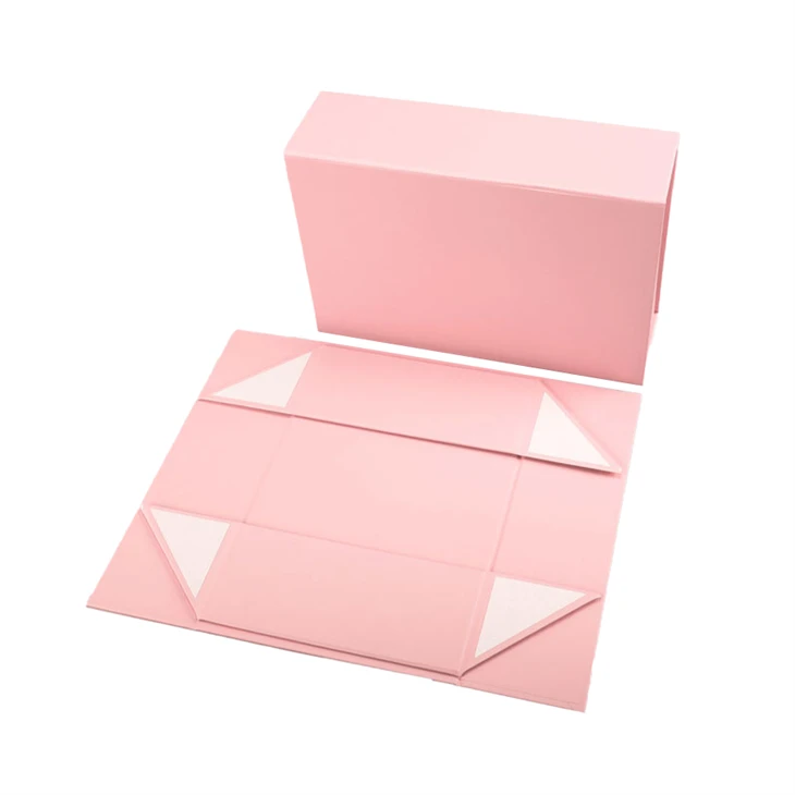 Black Paper Packing Folding Hard Rigid Cardboard Gift Box factory